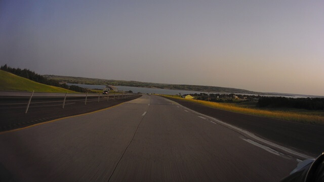 First view of the Missouri River near Chamberlain, SD.