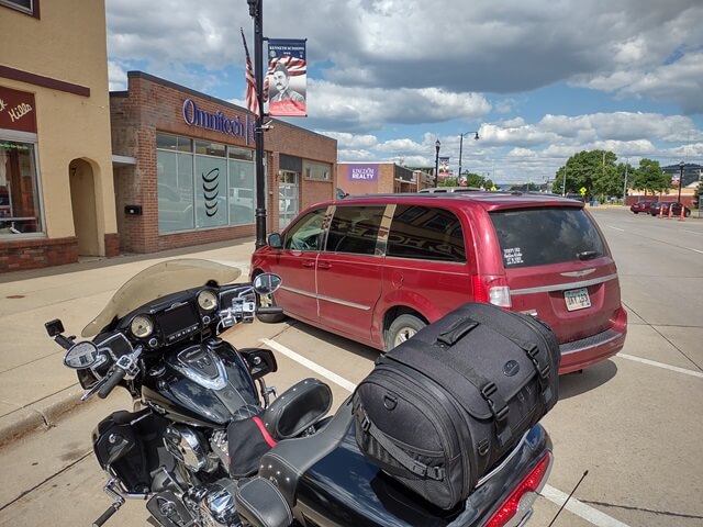 Arriving at our company office in Rapid City, SD.