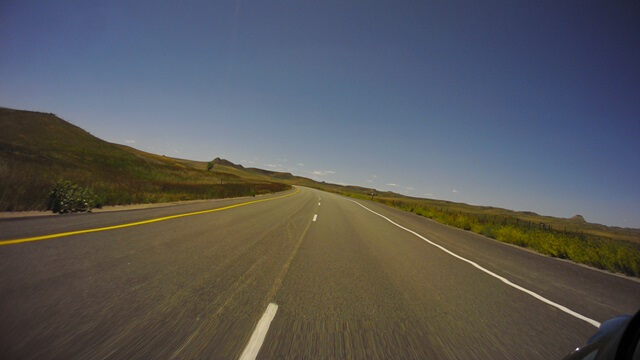 Riding west on I-90 between Moorcroft, WY and Buffalo, WY.