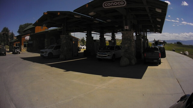 My fifth gas stop of the day in Sheridan, WY.