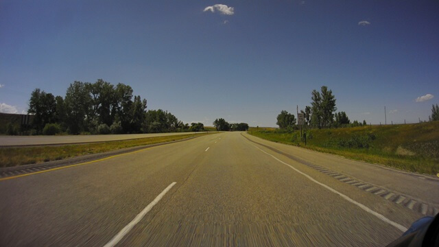 Riding west on I-90 between Sheridan, WY and Billings, MT.