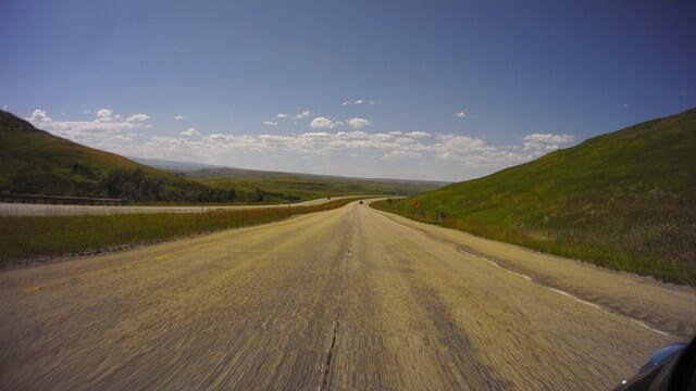 Riding west on I-90 between Sheridan, WY and Billings, MT.