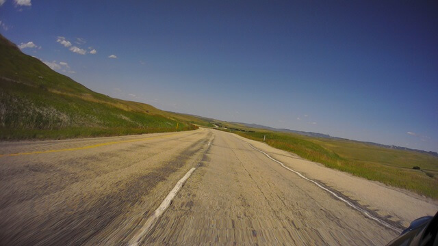 Riding west on I-90 between Sheridan, WY and Billings, MT.