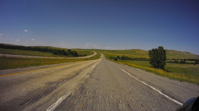 Riding west on I-90 between Sheridan, WY and Billings, MT.