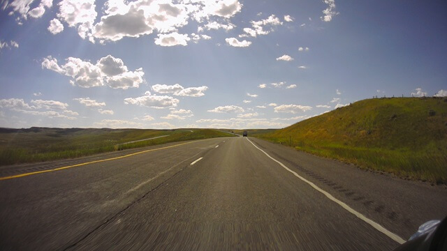 Riding west on I-90 between Sheridan, WY and Billings, MT.