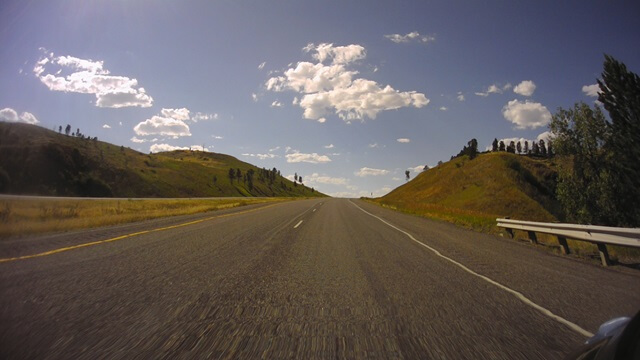 Riding west on I-90 between Sheridan, WY and Billings, MT.