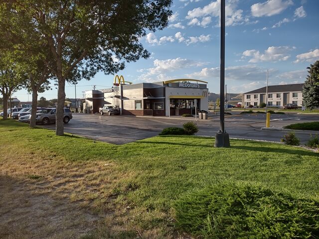 Breakfast at McDonalds across the street from the Ledgestone Hotel.