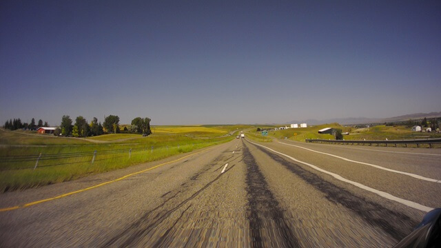 Riding west on I-90 between Bozeman, MT and Butte, MT.