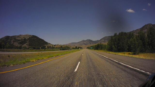 Riding west on I-90 between Butte, MT and Missoula, MT.