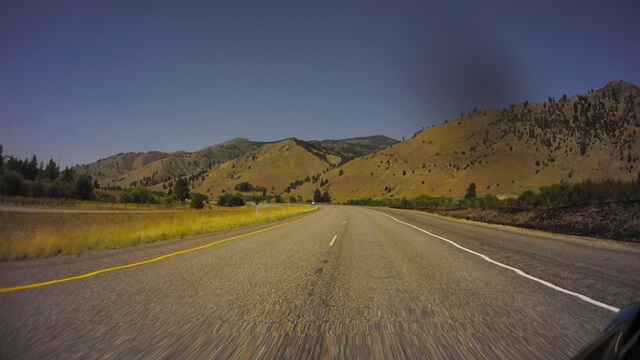 Riding west on I-90 between Butte, MT and Missoula, MT.