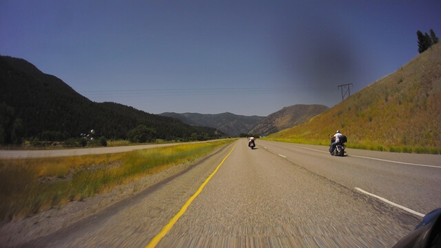 Riding west on I-90 between Butte, MT and Missoula, MT.