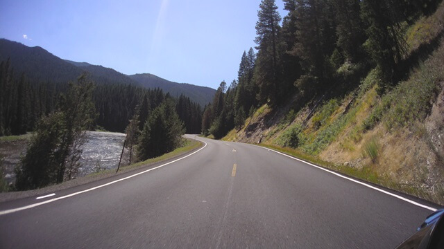 Riding west on highway 12 between Lolo, MT and Kooskia, ID.