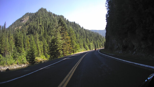 Riding west on highway 12 between Lolo, MT and Kooskia, ID.