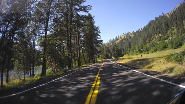 Riding west on highway 12 between Lolo, MT and Kooskia, ID.