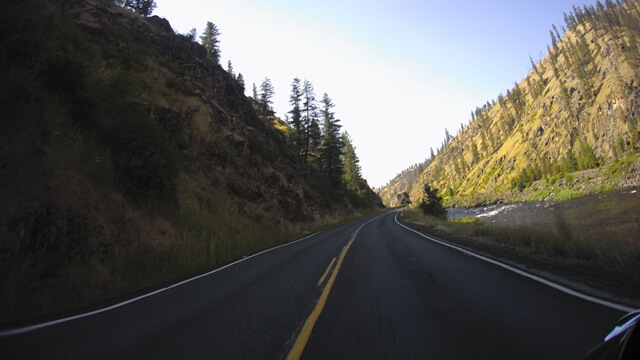 Riding north on highway 12 between Kooskia, ID and Lewiston, ID.