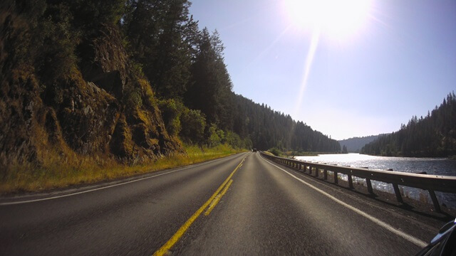 Riding north on highway 12 between Kooskia, ID and Lewiston, ID.