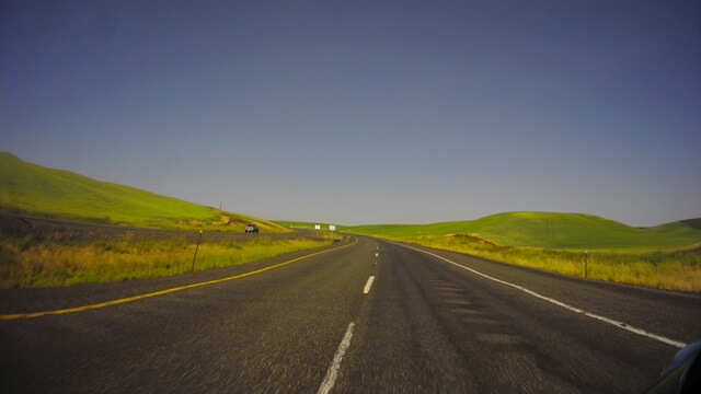 Riding north on highway 95 between Lewiston, ID and Moscow, ID.