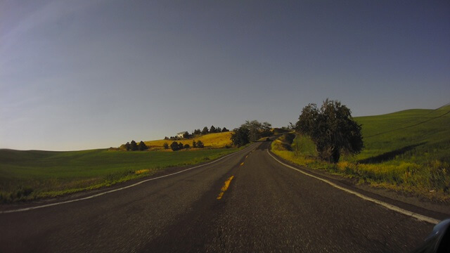 Riding north on highway 95 between Lewiston, ID and Moscow, ID.