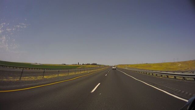 Heading north on highway 281 towards Quincy, WA.