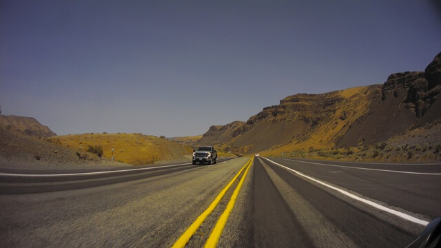 The Columbia River valley on highway 28.