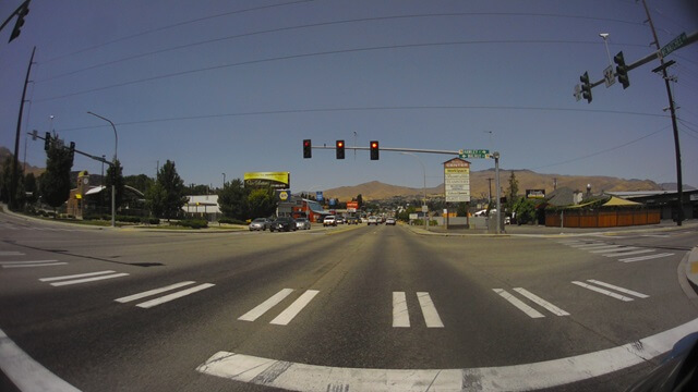 Once I was around the police detour in Wenatchee, WA the traffic lessened.