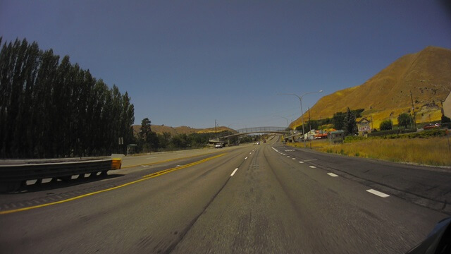 Riding north out of Wenatchee, WA on highway 285.