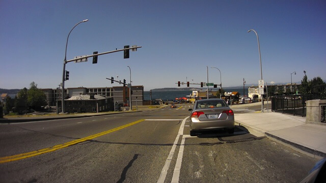 Approaching the ferry in Mukliteo, WA.