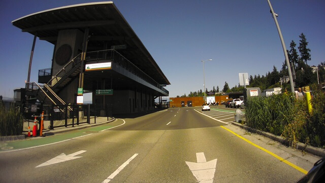 Riding the wrong way down the street as instructed by the ferry booth attendant.