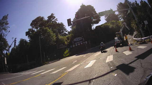 Exiting the ferry on Whidbey Island, WA.