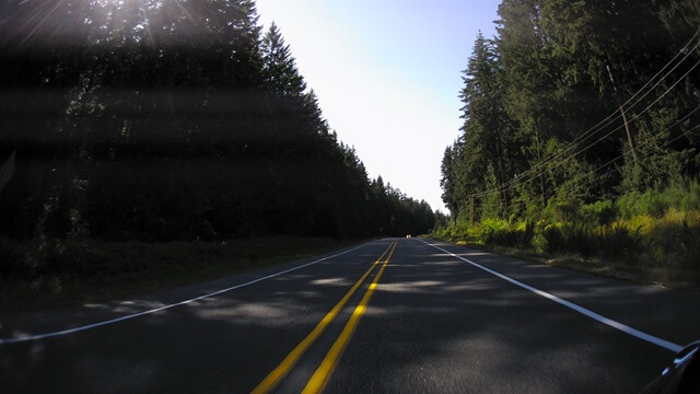 Riding through the southern portion of Whidbey Island, WA.