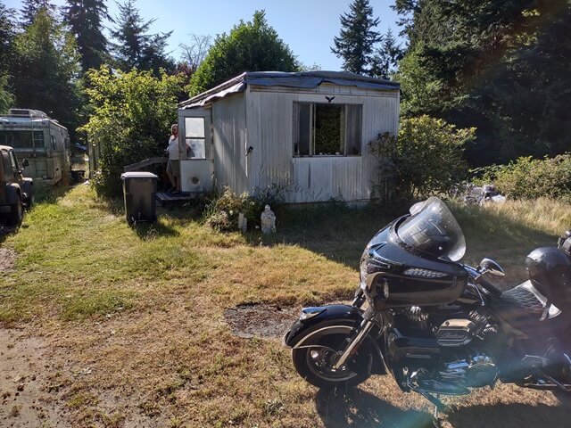 Arriving at Shawn's house on Whidbey Island, WA.