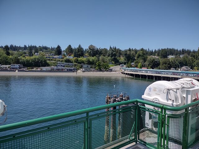 A view from the ferry sun deck before we left the dock.