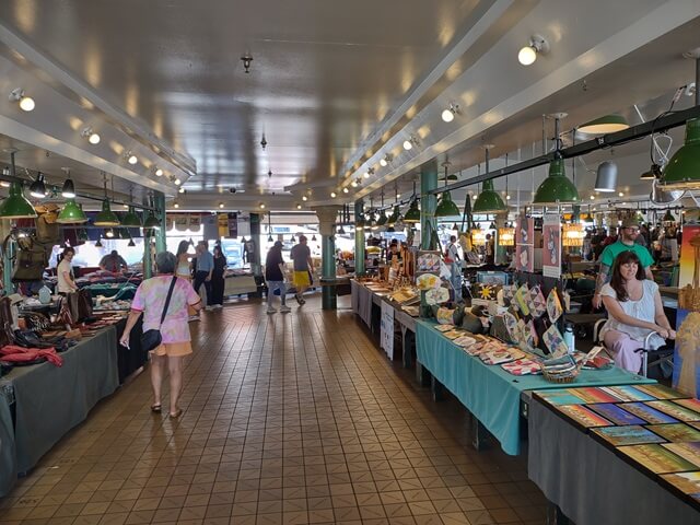 The market at Pike's Place.