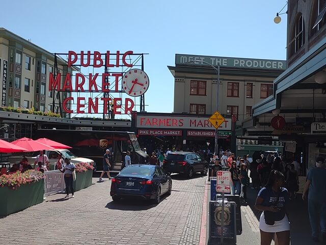 The main entrance to the market area.