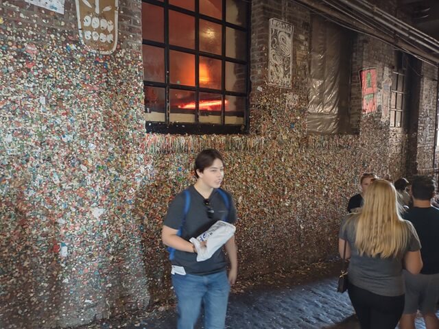 The gum wall in Seattle, WA.