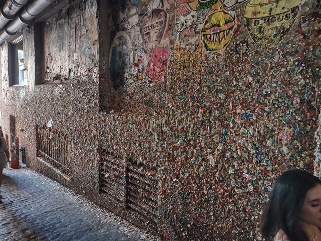 The gum wall in Seattle, WA.