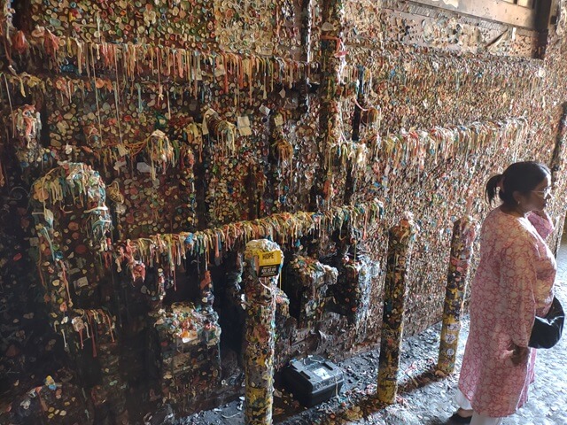 The gum wall in Seattle, WA.