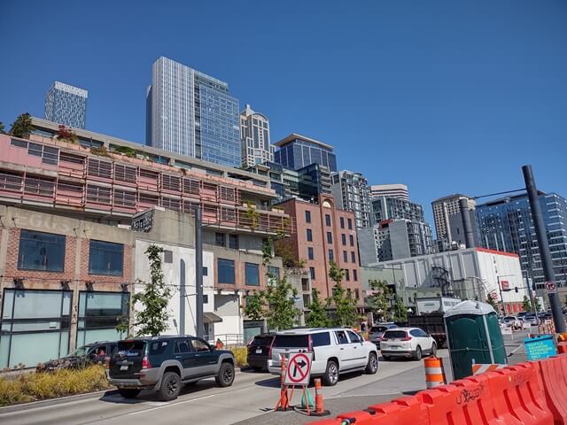 A view of downtown Seattle, WA.