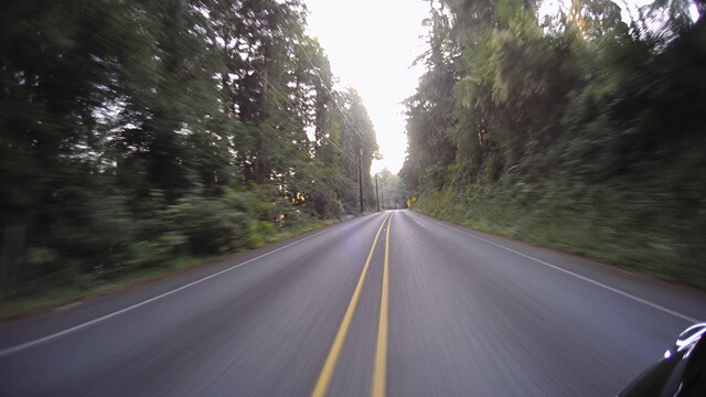 Heading north on Maxwelton Road on Whidbey Island.