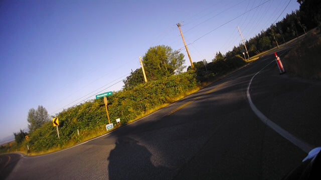 The intersection of highway 20 and Wanamaker Road.