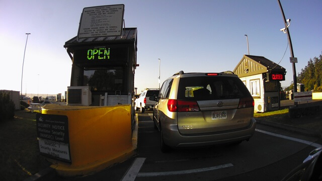 The toll booth at the ferry.