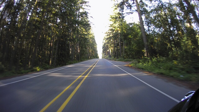 Riding south on highway 20 from Port Townsend.