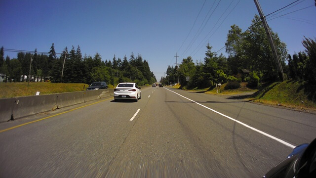 Riding on highway 12 near Montesano, WA.