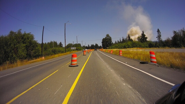 A grass fire near Elma, WA.