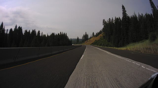 Riding south on I-84 between La Grande, OR and Baker City, OR.