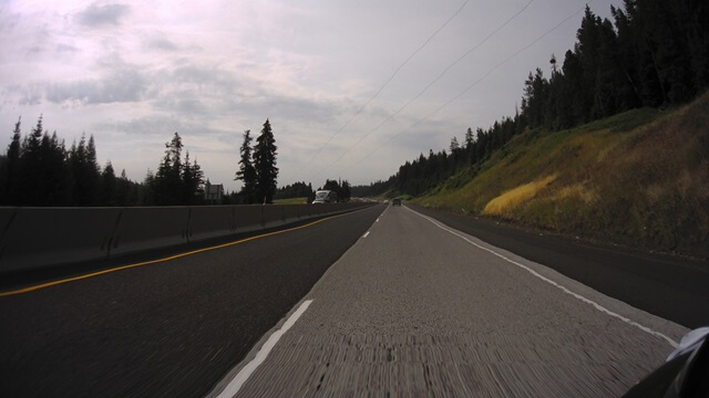 Riding south on I-84 between La Grande, OR and Baker City, OR.