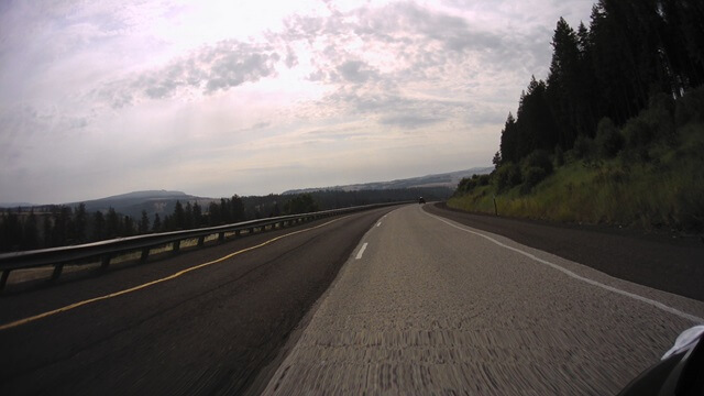 Riding south on I-84 between La Grande, OR and Baker City, OR.