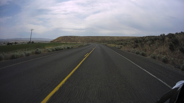 Riding east on highway 86 between Baker City, OR and Oxbow, OR.