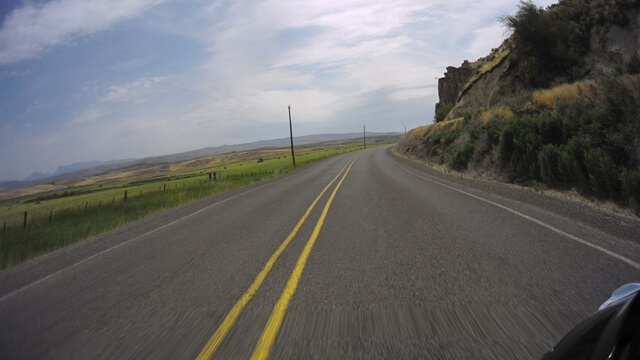 Riding east on highway 86 between Baker City, OR and Oxbow, OR.