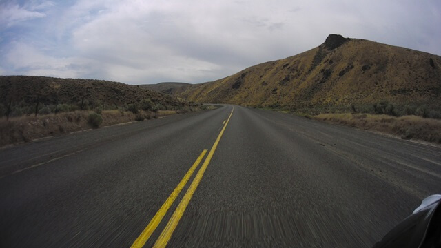 Riding east on highway 86 between Baker City, OR and Oxbow, OR.